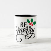 Sei fröhlich zweifarbige tasse (Mittel)