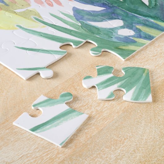 Sei für immer glücklich! Fairy Tale Two Pink Flami Puzzle (Seite)