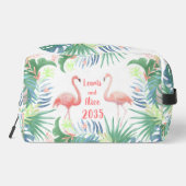 Sei für immer glücklich! Fairy Tale Two Pink Flami Waschbeutel (Rückseite)