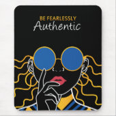Sei furchtlos authentisch mousepad (Vorne)