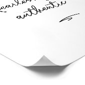 'Sei furchtlos authentisches' Poster | 8x10 (Ecke)
