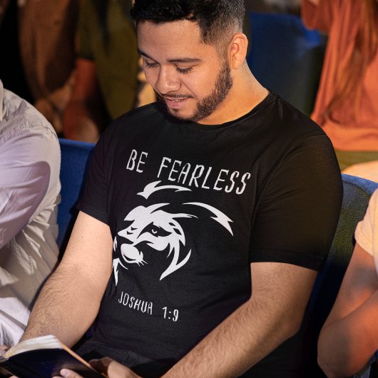 Sei furchtlos Christlicher Glaube Joshua 1:9 T-Shirt