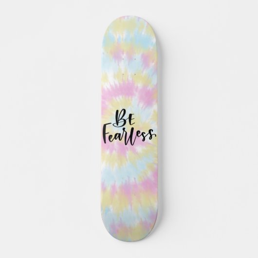Sei furchtlos farbige Gefärbte Krawatte Skateboard (Vorne)
