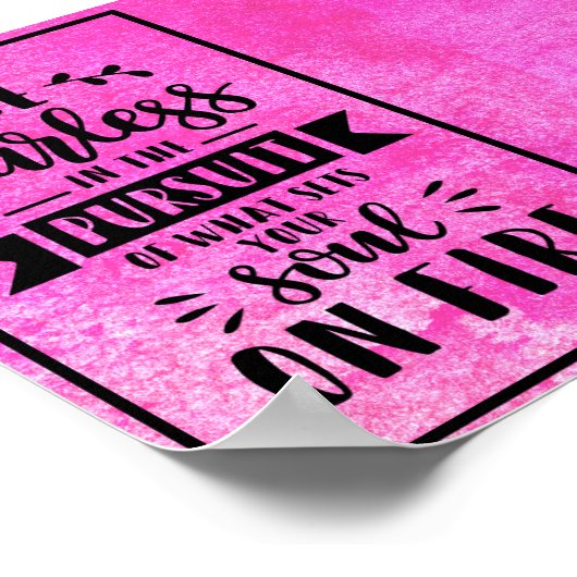 Sei furchtlos poster (Ecke)