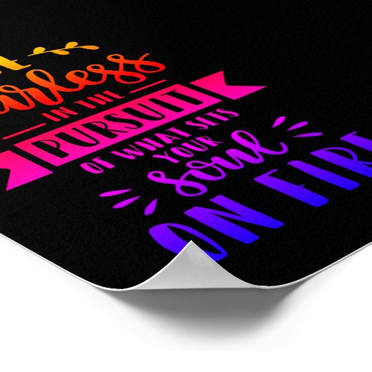 Sei furchtlos poster (Ecke)