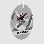 Sei furchtlos - Snowboarder Ornament (Vorderseite)
