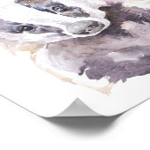 Sei furchtloser Badger Kinderzimmer Kinderwald Poster (Ecke)