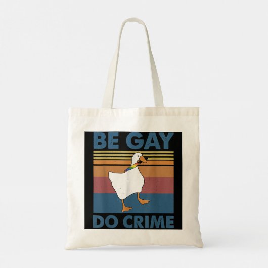 Sei Gay Do Crime Tragetasche (Rückseite)