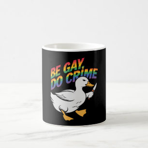 Sei Gay, Mach Verbrechen Lustige Gans Regenbogen S Kaffeetasse