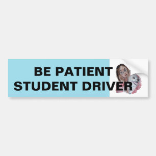 SEI GEDULDIG Fahrschüler Autoaufkleber