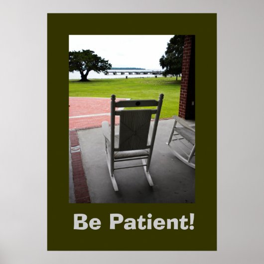 Sei geduldig! poster (Vorne)