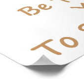 Sei gelb poster (Ecke)