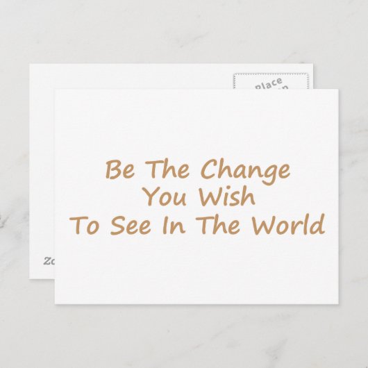 Sei gelb postkarte (Vorne/Hinten)