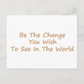 Sei gelb postkarte (Vorderseite)