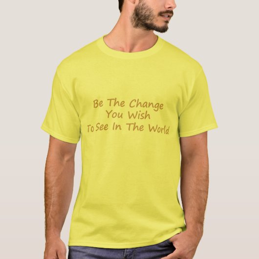 Sei gelb T-Shirt (Vorderseite)