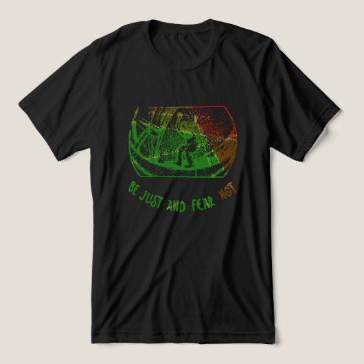 Sei gerecht und fürchte nicht inline-Skaten Tri-Blend Shirt (Design Vorderseite)