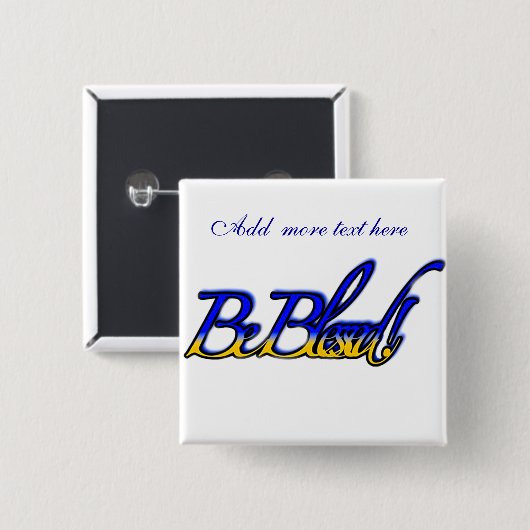 Sei gesegnet!_ button (Vorne & Hinten)