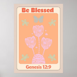 Sei gesegnet / farbig / poster / Christlich