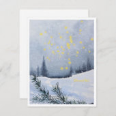 Sei gesegnet mit dem Winter! Feiertagskarte (Vorne/Hinten)