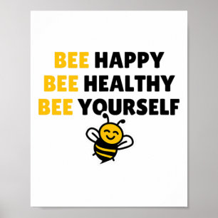 Sei Gesund, Sei Glücklich, Sei Du Selbst - Yoga Bi Poster