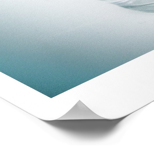 Sei gesund - Wasserplakat Poster (Ecke)