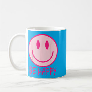 Sei glücklich 70er 80er nk Smiley Gesicht Glücklic Kaffeetasse