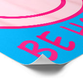 Sei glücklich 70er 80er nk Smiley Gesicht Glücklic Poster (Ecke)