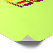 Sei glücklich Alien, Abstrakt Poster (Ecke)