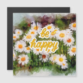 Sei glücklich bei der Magnetkarte (Vorne/Hinten)