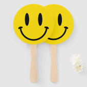 Sei glücklich beim Grinsen Fächer (Vorne und Hinten)