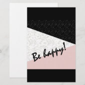 Sei glücklich! briefpapier (Vorne/Hinten)