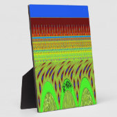 Sei glücklich bunt Polka Dot Motif Geschenk Fotoplatte (Seite)