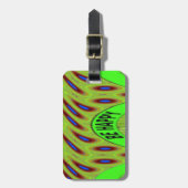 Sei glücklich bunt Polka Dot Motif Geschenk Gepäckanhänger (Vorderseite vertikal)