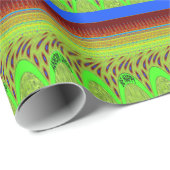 Sei glücklich bunt Polka Dot Motif Geschenk Geschenkpapier (Rolleneckpunkt)