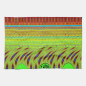 Sei glücklich bunt Polka Dot Motif Geschenk Geschirrtuch (Horizontal)