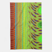 Sei glücklich bunt Polka Dot Motif Geschenk Geschirrtuch (Vertikal)