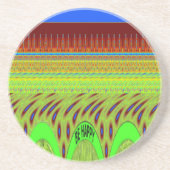 Sei glücklich bunt Polka Dot Motif Geschenk Getränkeuntersetzer (Vorne)