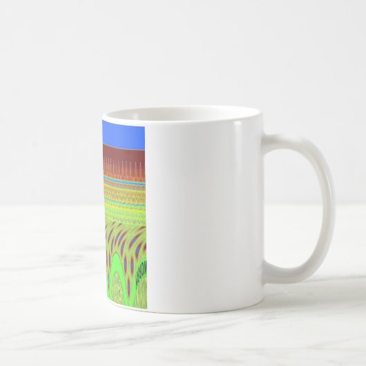 Sei glücklich bunt Polka Dot Motif Geschenk Kaffeetasse (Rechts)