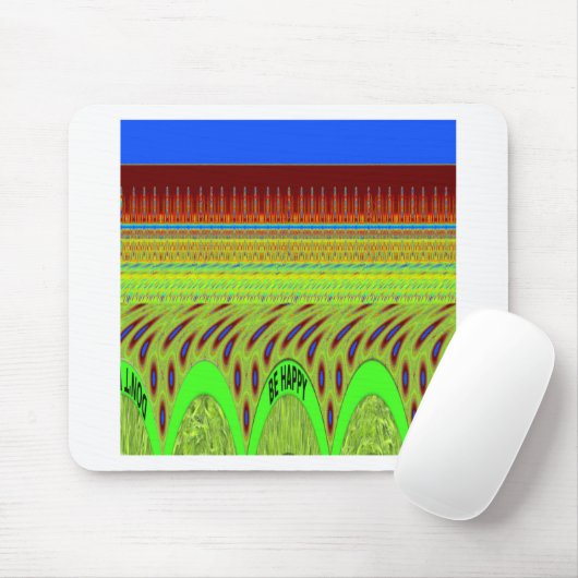 Sei glücklich bunt Polka Dot Motif Geschenk Mousepad (Mit Mouse)