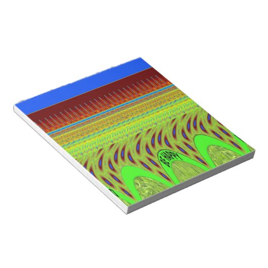 Sei glücklich bunt Polka Dot Motif Geschenk Notizblock (angewinkelt)