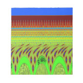 Sei glücklich bunt Polka Dot Motif Geschenk Notizblock (Vorderseite)