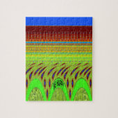 Sei glücklich bunt Polka Dot Motif Geschenk Puzzle (Vertikal)