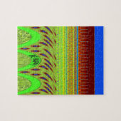 Sei glücklich Buntes Punkte-Muster-Geschenk Puzzle (Horizontal)