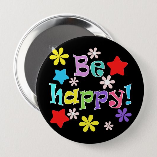 Sei glücklich! button (Vorne & Hinten)