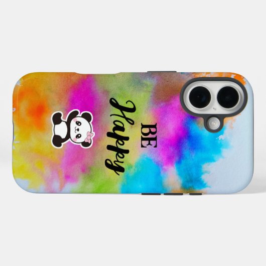 Sei glücklich Case-Mate iPhone hülle (Rückseite (Horizontal))