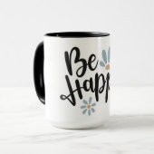 Sei glücklich Daisy Tasse (Vorderseite Links)
