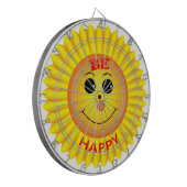 Sei glücklich dartscheibe (Vorderseite Links)