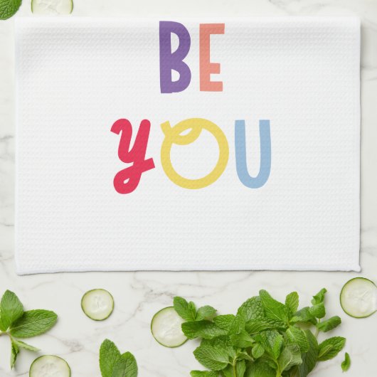 Sei glücklich, dass du bist geschirrtuch (Gefaltet)