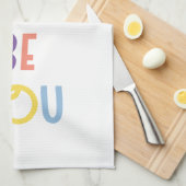 Sei glücklich, dass du bist geschirrtuch (Viertel Falte)