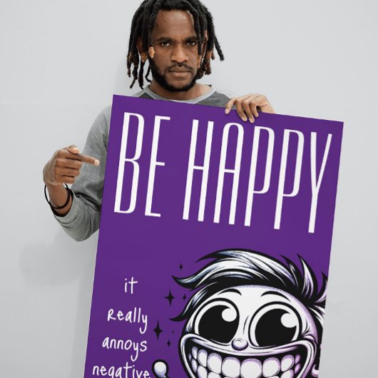 Sei glücklich: Es kündigt Negative People Poster a